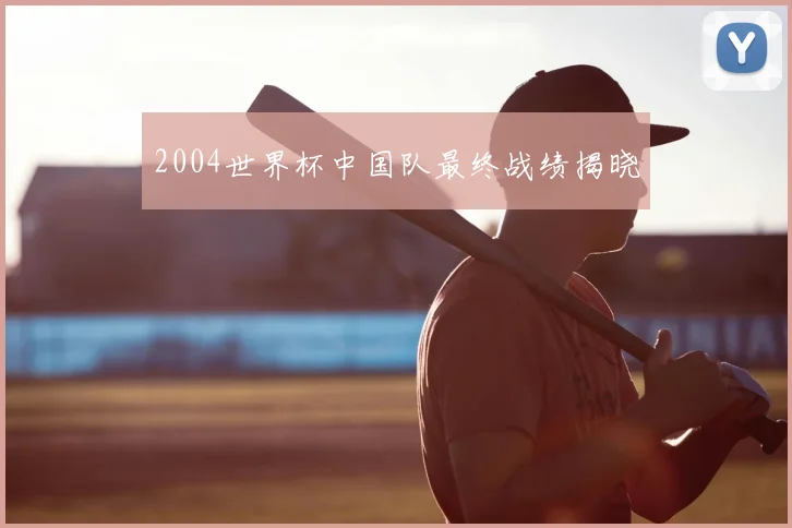 2004世界杯中国队最终战绩揭晓